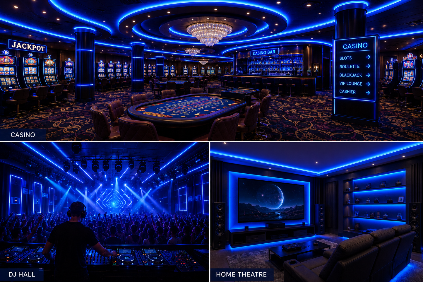 SMD 120 LED Strip Light - Blue (5 Mtr)