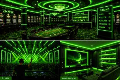 SMD 120 LED Strip Light - Flurosent Green (5 Mtr)