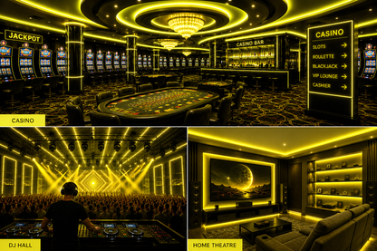 SMD 120 LED Strip Light - Lemon Yellow (5 Mtr)