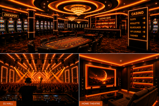 SMD 120 LED Strip Light - Orange (5 Mtr)