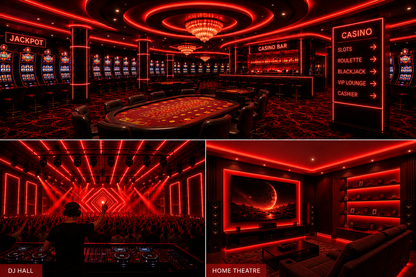 COB 320 LED Strip Light - Red (5 Mtr)
