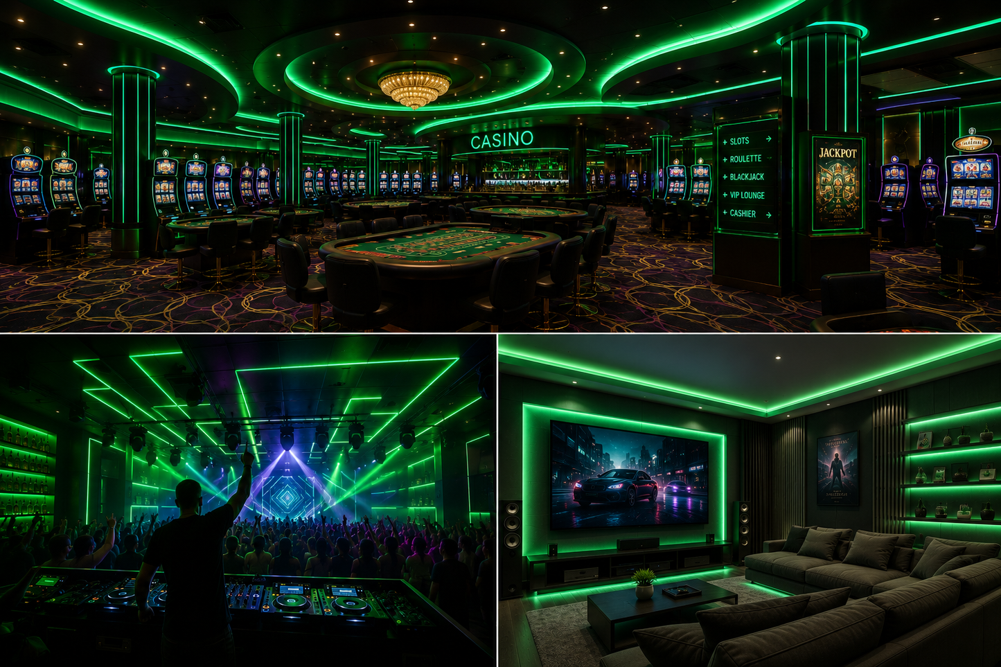 SMD 120 LED Strip Light - Green (5 Mtr)